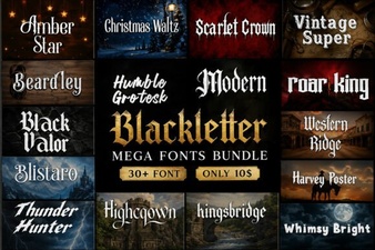 Unlock Creativity with Modern Blackletter Fonts
