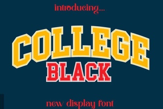 College Font Projects for Graphic Design