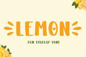 A Fresh & Friendly Lemon Font for Your Designs