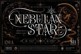 Nebulan: a Futuristic Font for Creative Projects