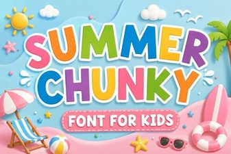 Best Chunky Fonts for Summer Design Projects