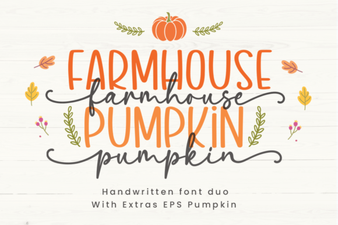 Versatile Pumpkin Fonts for Rustic Design Projects