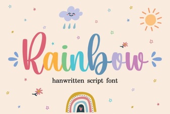 Rainbow Fonts: Design Ideas & Creative Applications