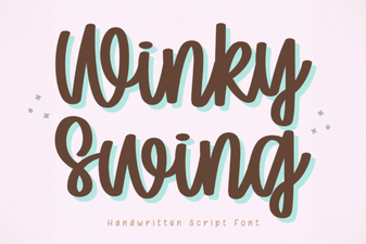 Design with the Playful Winky Swing Font